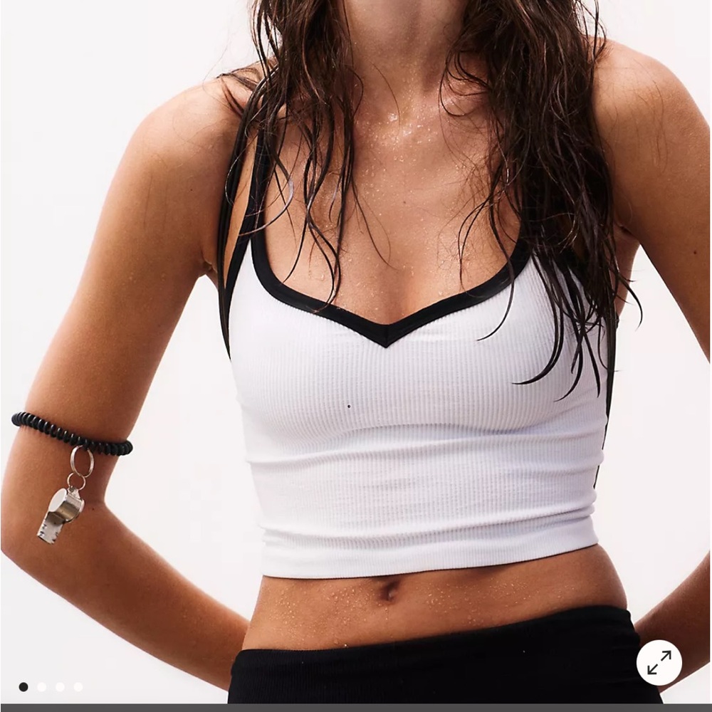 Free People Happiness Runs Tank with sweatheart neckline in Periwinkle size XS/S